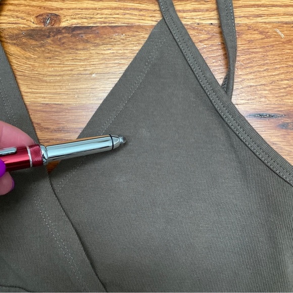 Pacsun Brown Crop Tank Top Vneck Spaghetti Straps New Size 1 (xs) - Picture 3 of 12